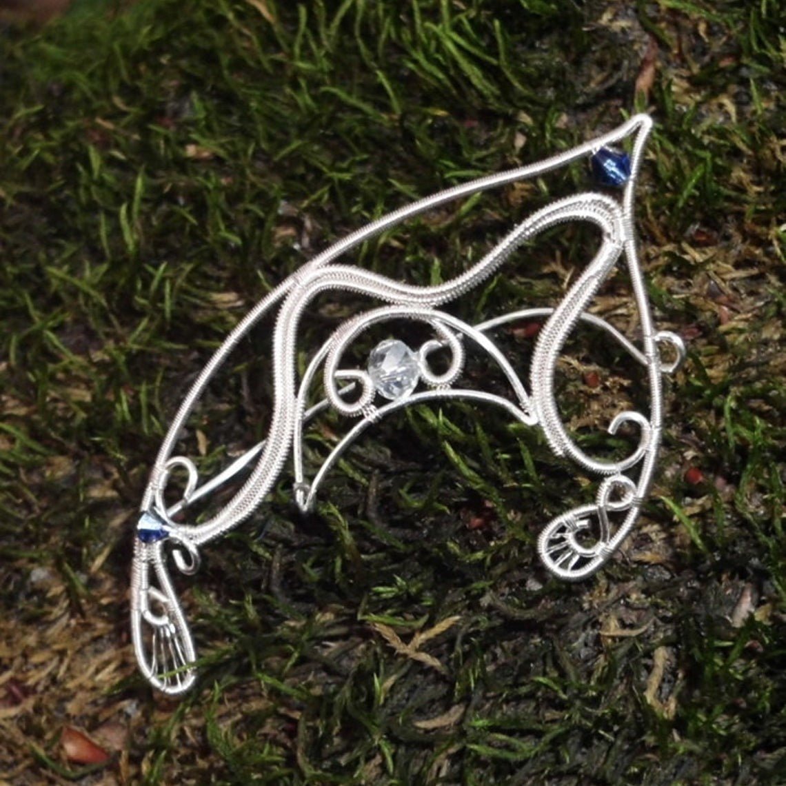Silver Moon Elf Ears - Elven Rose