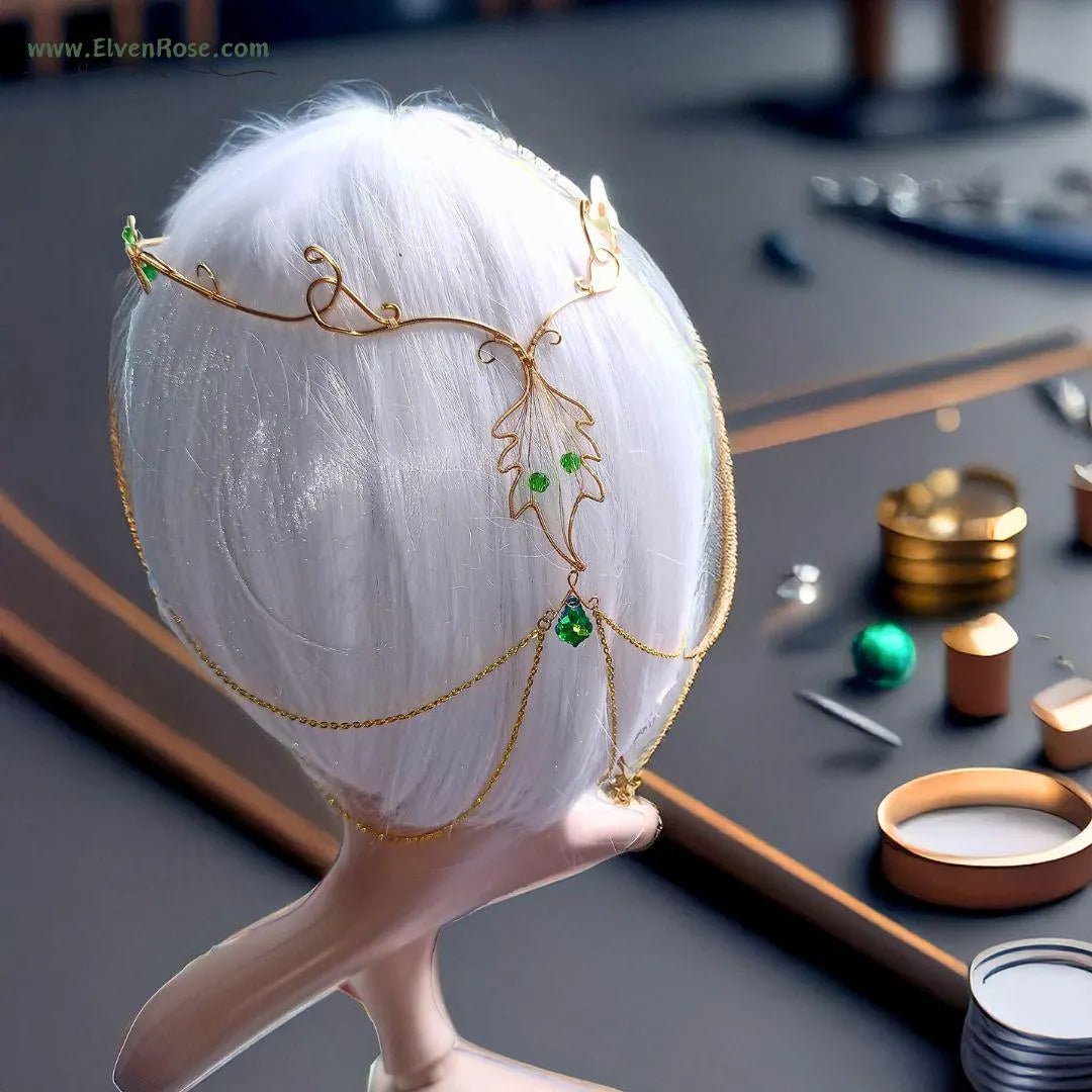 "Spirit of Nature" Fantasy Crystal Crown - Elven Rose