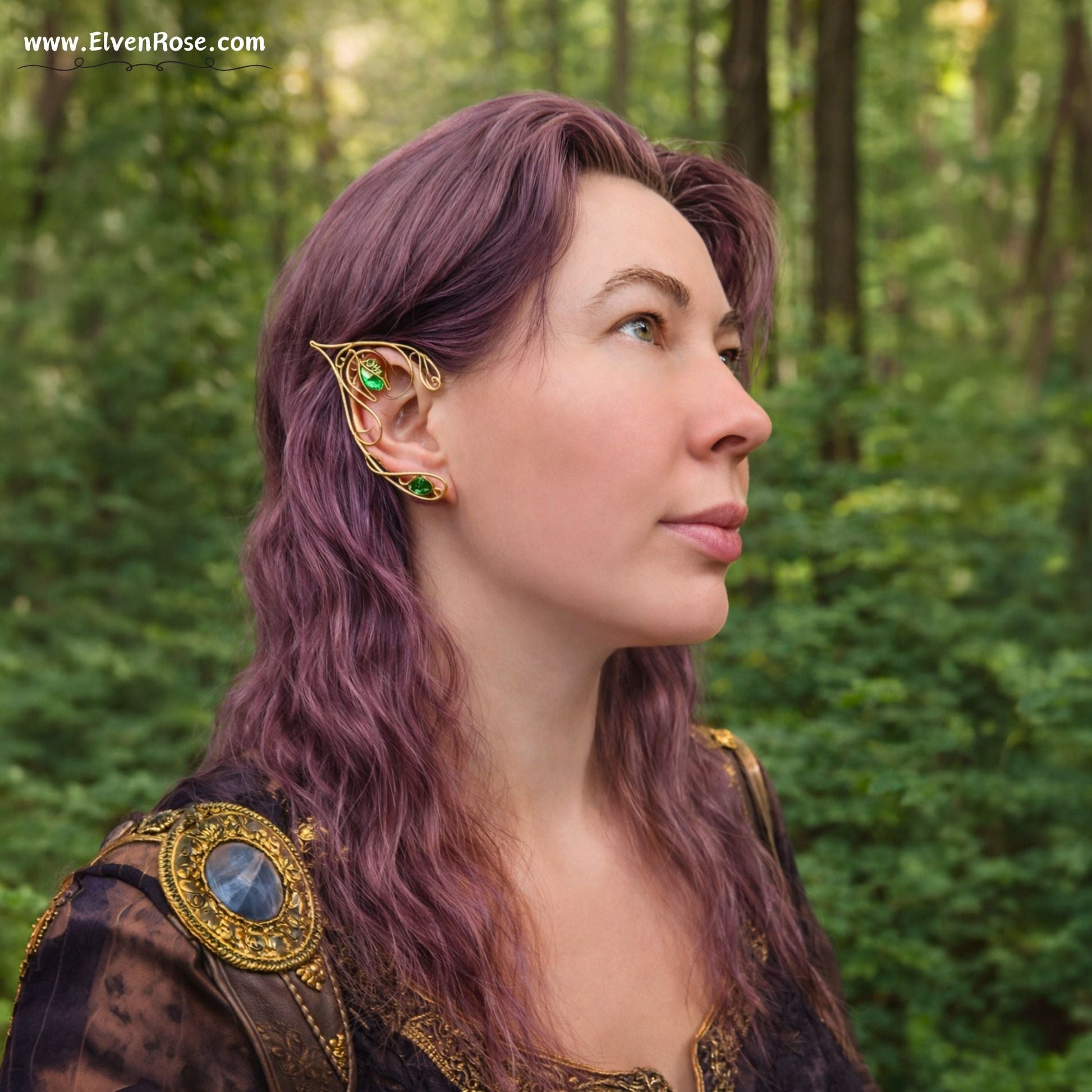 "Spirit of Nature" Fantasy Elf Ears - Elven Rose