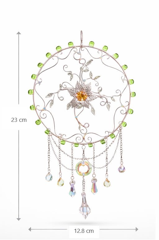 "Sunwoven Sigil of Thalirien" Elven Suncatcher Window Hanging - Elven Rose