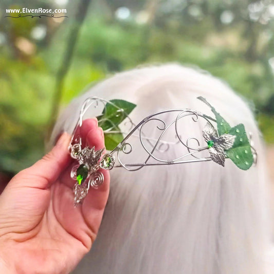 Sylvan Grace Crown - Elven Rose