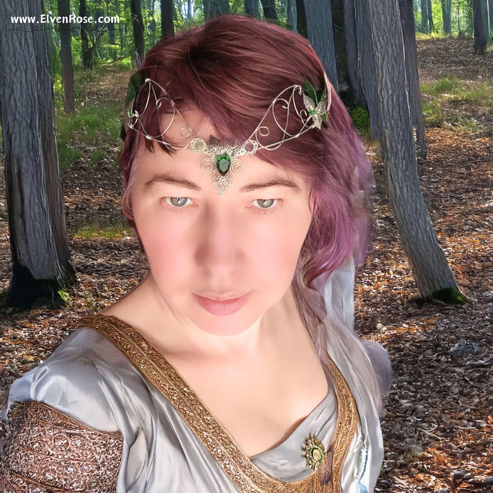 Sylvan Grace Crown - Elven Rose