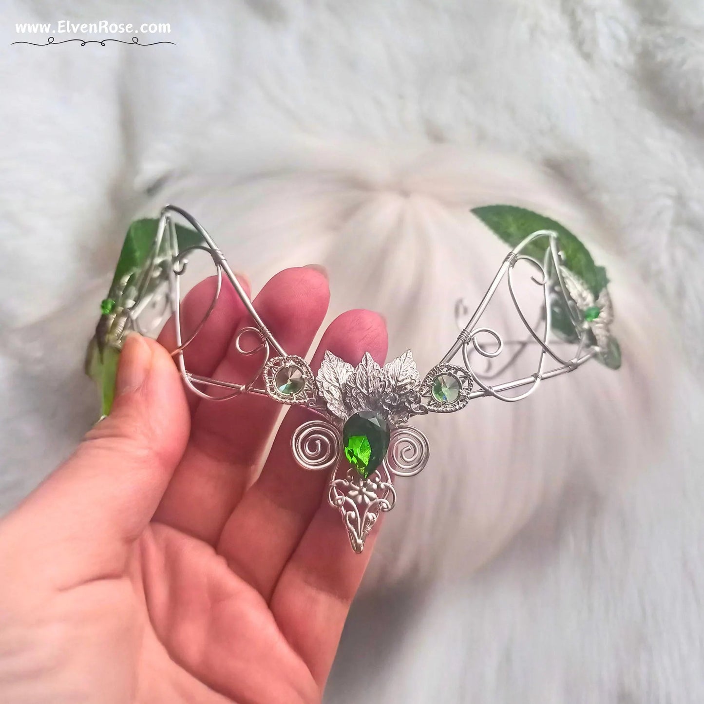 Sylvan Grace Crown - Elven Rose