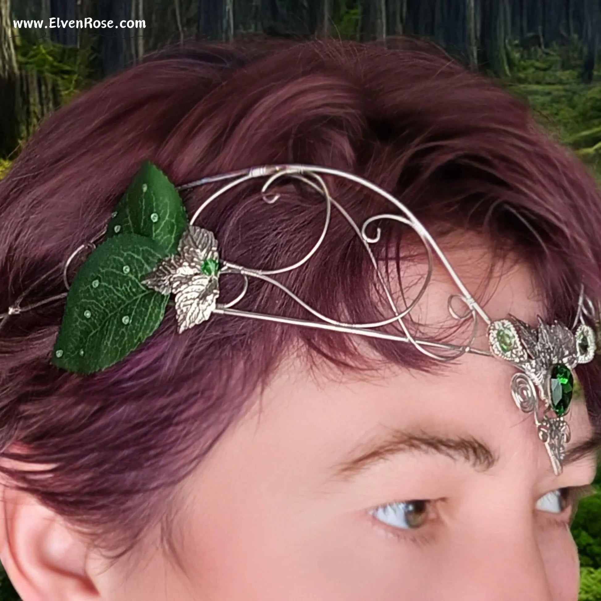 Sylvan Grace Crown - Elven Rose