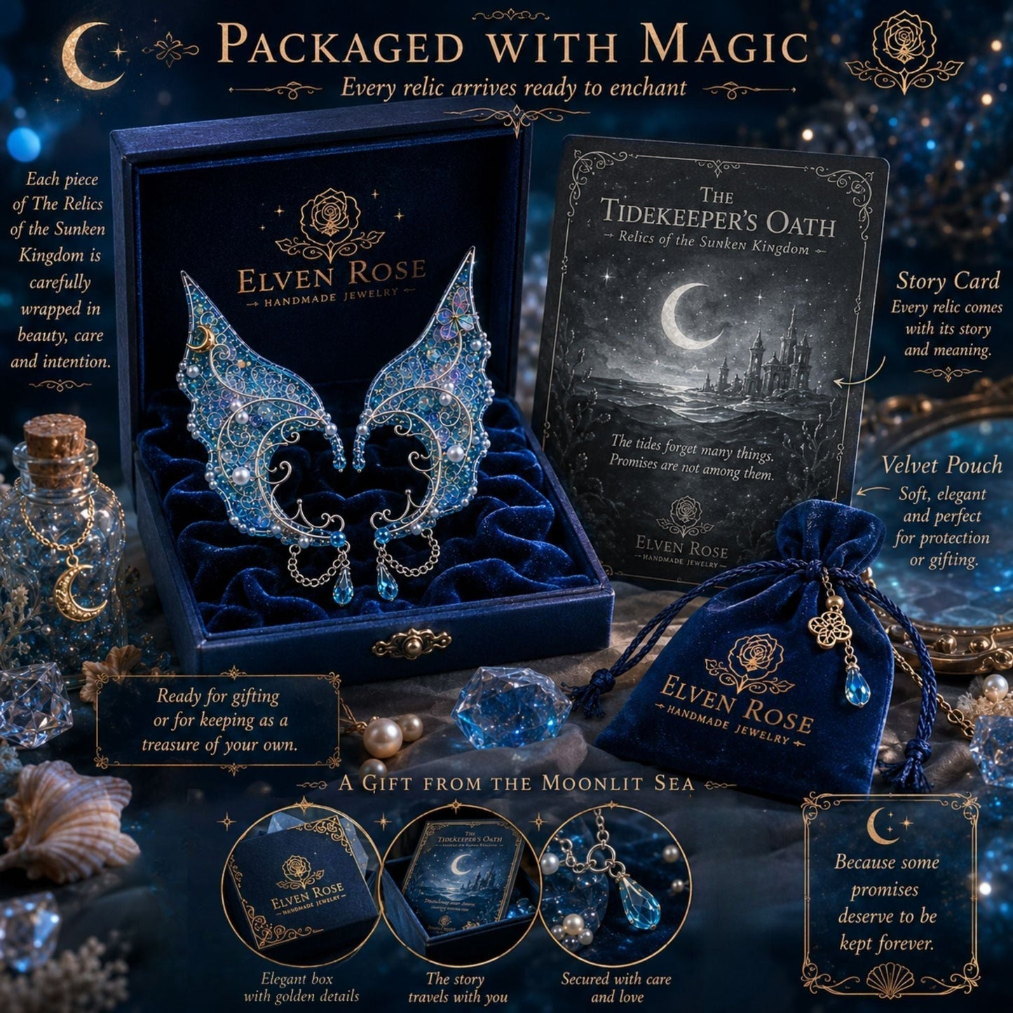 The Tidekeeper's Oath - Relics of the Sunken Kingdom Collection - Elven Rose