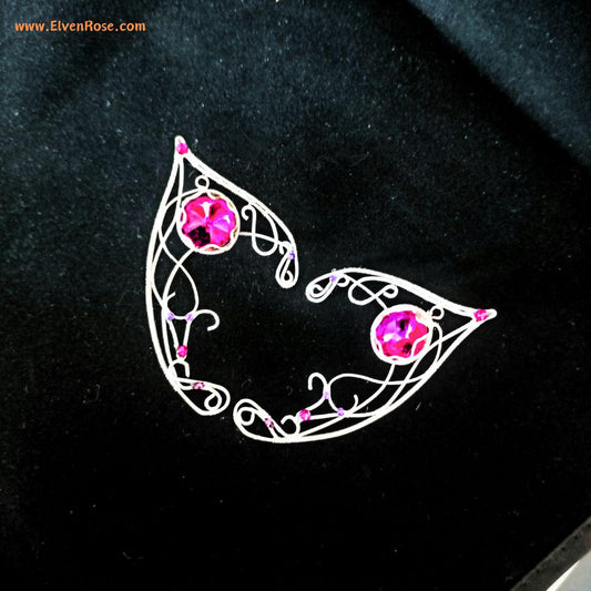"Violet Lake" Fantasy Elf Ears - Elven Rose