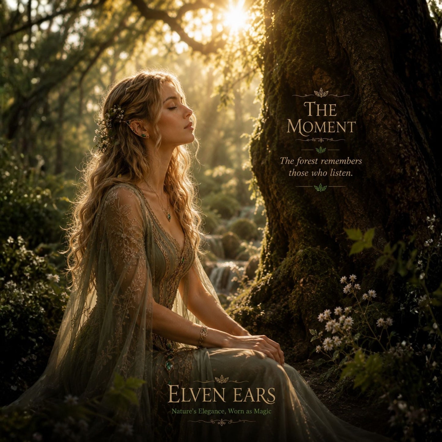 Whispering Glade Elf Ears - Elven Rose