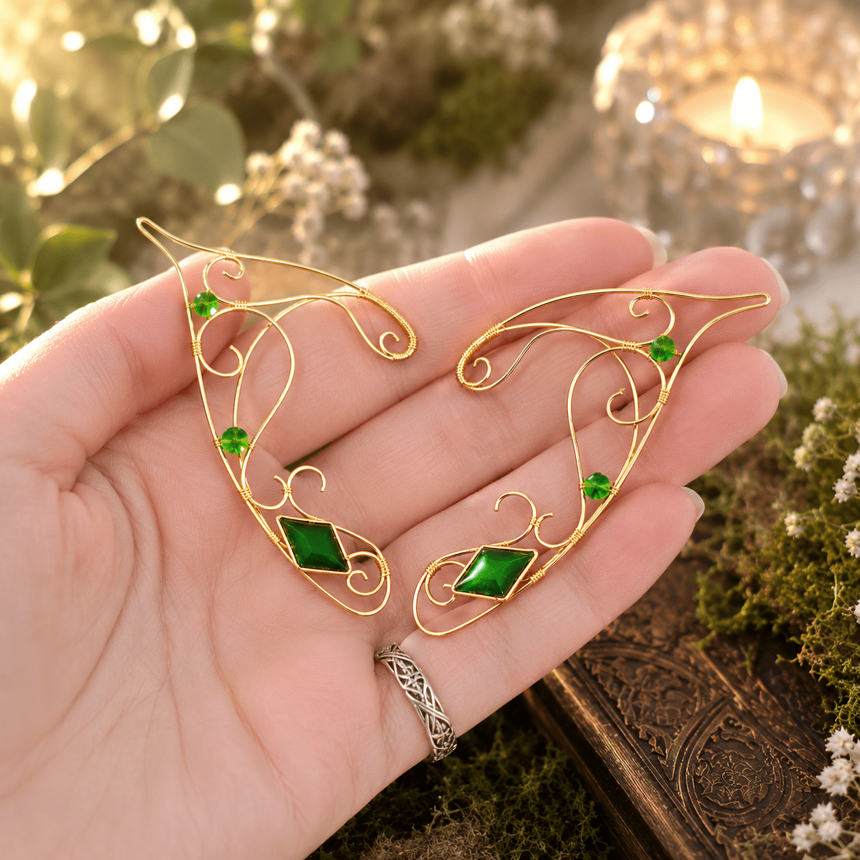 Whispering Glade Elf Ears - Elven Rose