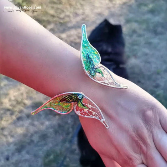 "Whispers of the Forest" Bracelet – Elven Butterfly Bracelet - Elven Rose