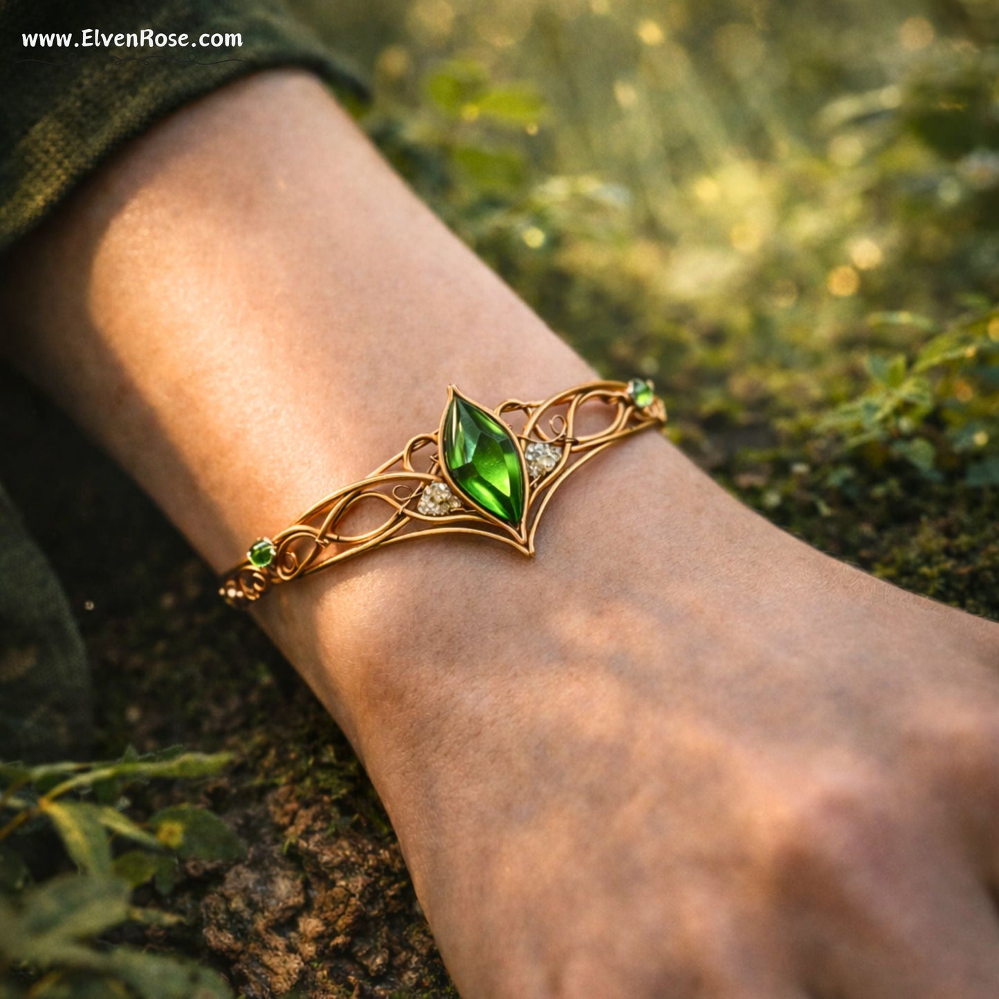 "Woodland Cuff Bracelet" elven bracelet - Elven Rose