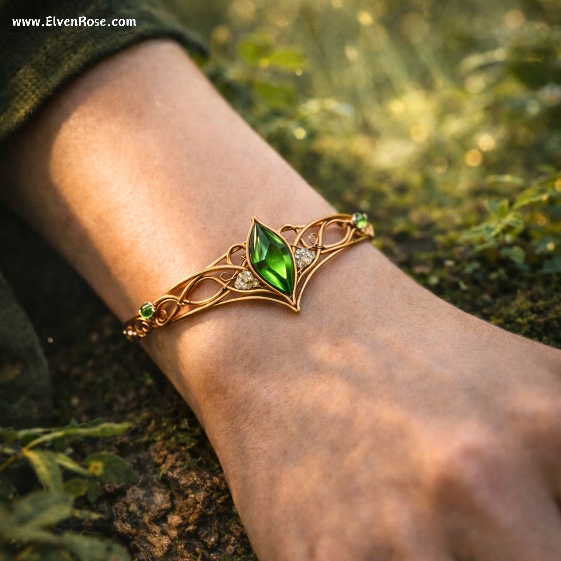 "Woodland Cuff Bracelet" elven bracelet - Elven Rose