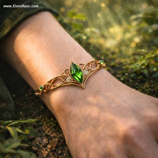 "Woodland Cuff Bracelet" elven bracelet - Elven Rose